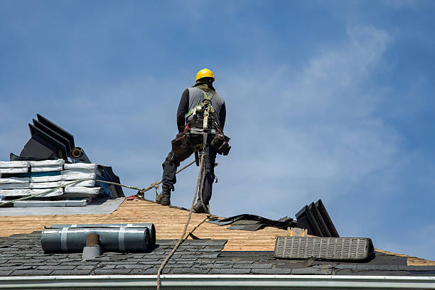 Professional Gutter Installation technician working in Panama City, FL